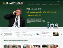 Tablet Screenshot of mylearning.ch